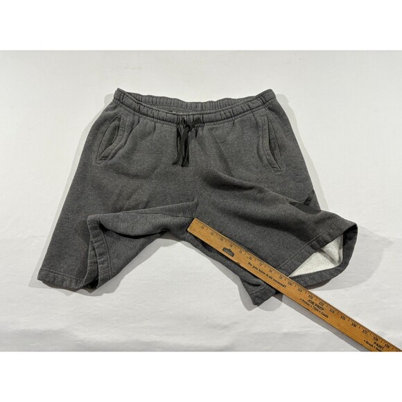 Nike Mens Club Fleece Explosive Shorts 843520-071 Charcoal Grey Black Sz L FLAW - Picture 7 of 11